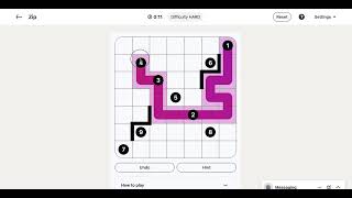LinkedIn Zip Answer Today | 12 September 2026 - Puzzle #544 screenshot 1