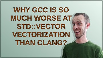 Why gcc is so much worse at std::vector vectorization than clang?