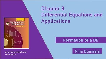 12th Commerce Differential Equations and Applications | Formation of a Differential Equation
