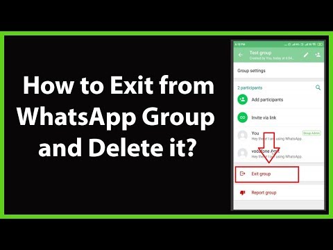 WhatsAppグループを終了して削除する方法（Android）？