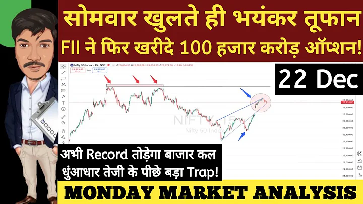 MONDAY 22 DEC 2025 | GAP UP OR GAP DOWN | NIFTY PREDICTION FOR TOMORROW BANKNIFTY ANALYSIS MARKET