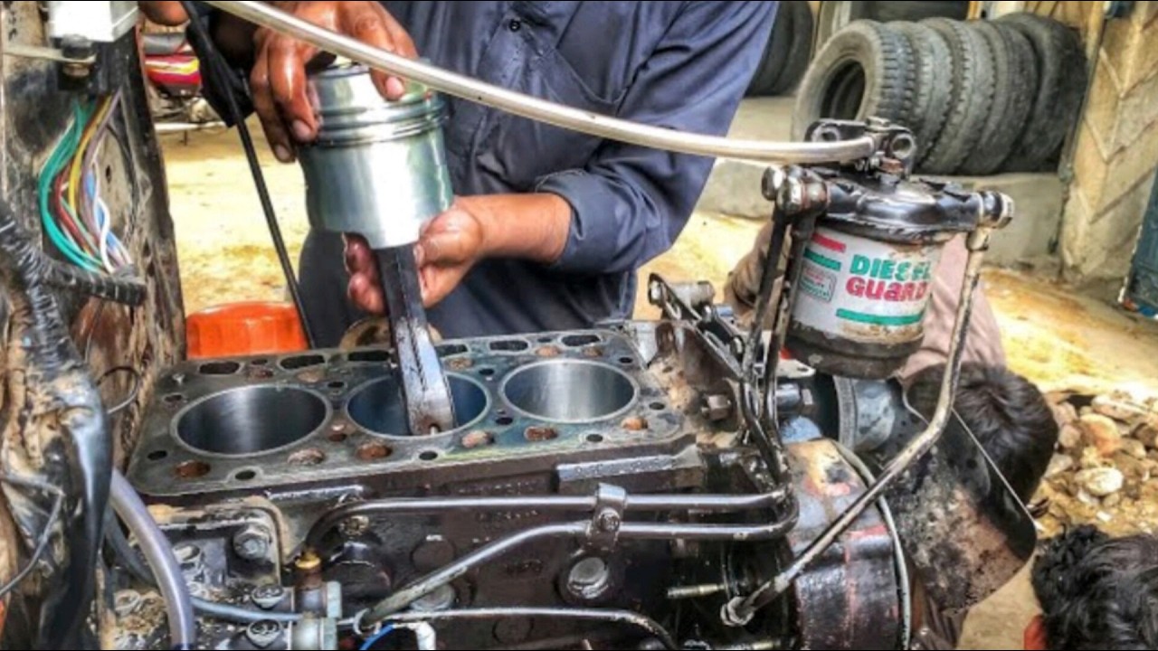 MF 240 tractor engine rebuilding complete process | Diesel engine repairing in Pakistan