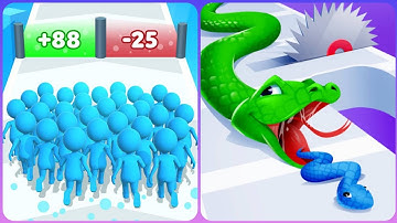 Max Levels Count Master  3d Vs Snake Run Race  🔵🧿🔵🟦Walkthrough Gameplay HT34