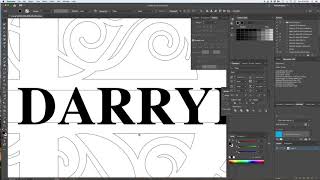 Adobe Illustrator - Adding Names to Letter Monograms