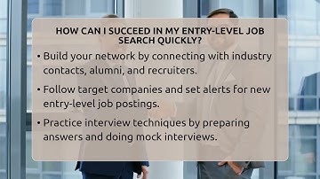 How Can I Succeed In My Entry-level Job Search Quickly? - Internship Hero