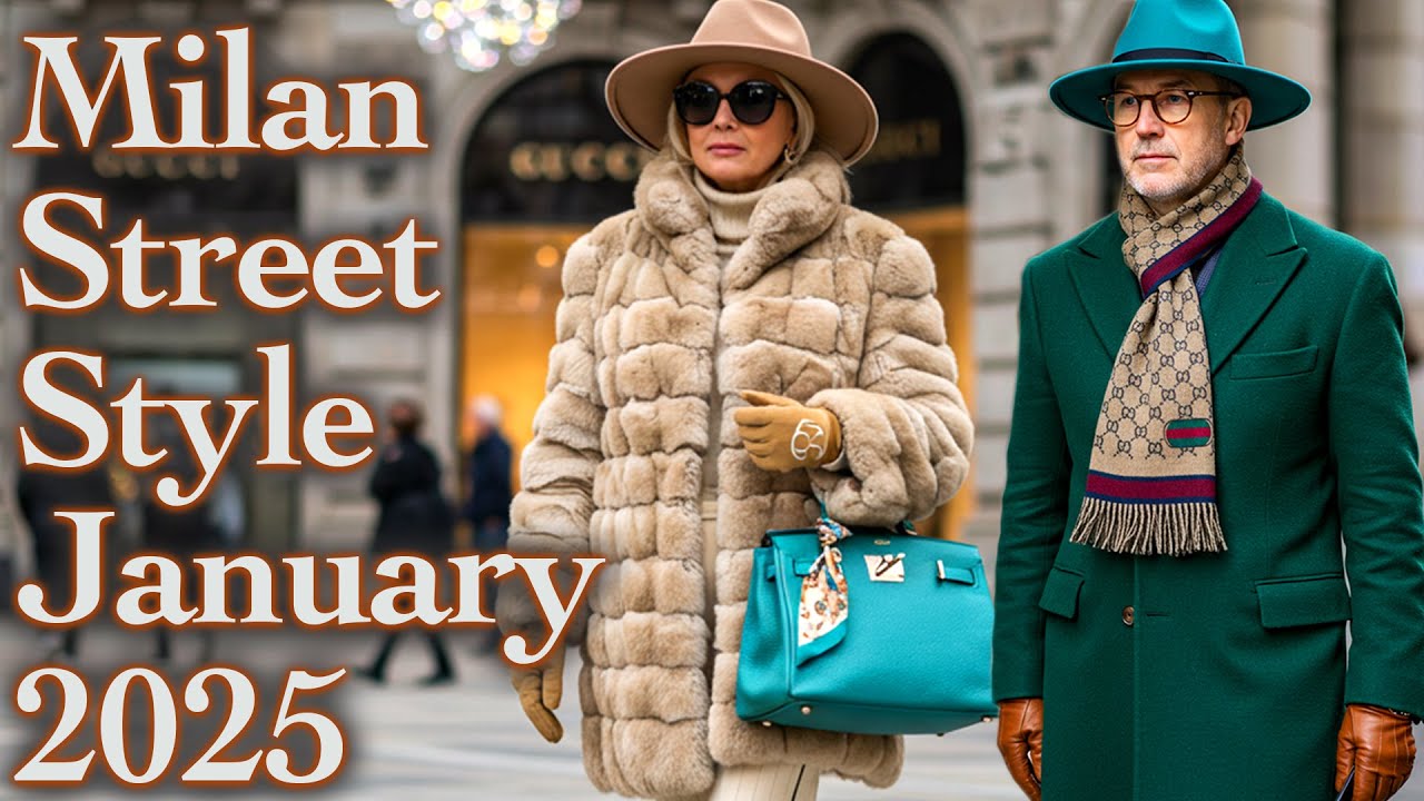 Italian Street Style January 2025. Top fashion trends from Milan. Luxury fashion vlog