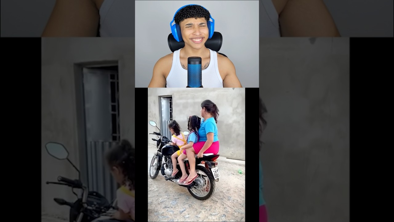 Esse cara está tentando colocar a família inteira na moto #ryansamuel ￼