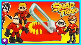 the incredibles play snap trap game by hobbykidstv