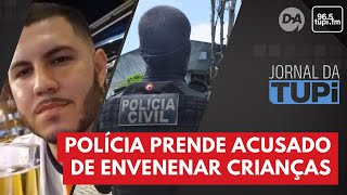 Policia prende acusado de matar duas criancas envenenadas em Cavalcanti