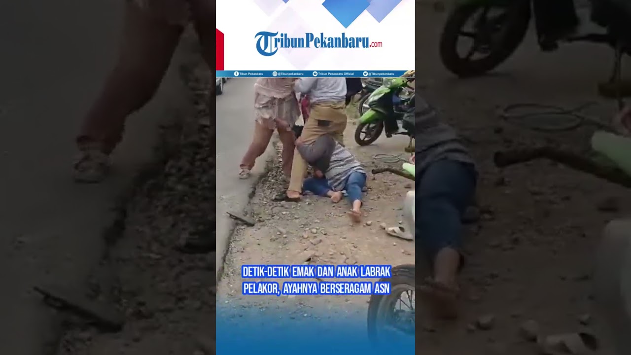 Istri Sah Dibantu Putrinya Amuk Pelakor di Kampar, Selingkuhan Ayah Berseragam ASN