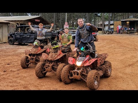 Glovesn in the mud, 4 Wheelers and Quads! Where will we go?