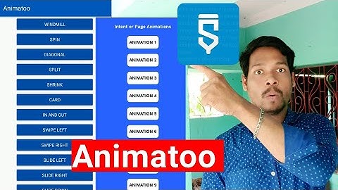 Animatoo Intent project in sketchware pro #AndroidAppdeveloper#sketchware #aauraparti