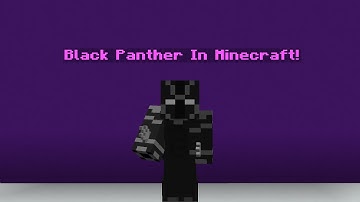 Minecraft: Black Panther Command Creation