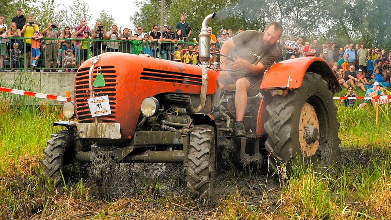 Off-Road Tractors Race, Home Made Tractors vs Serial Tractors TRAKTORIÁDA DRÁCHOV 2024