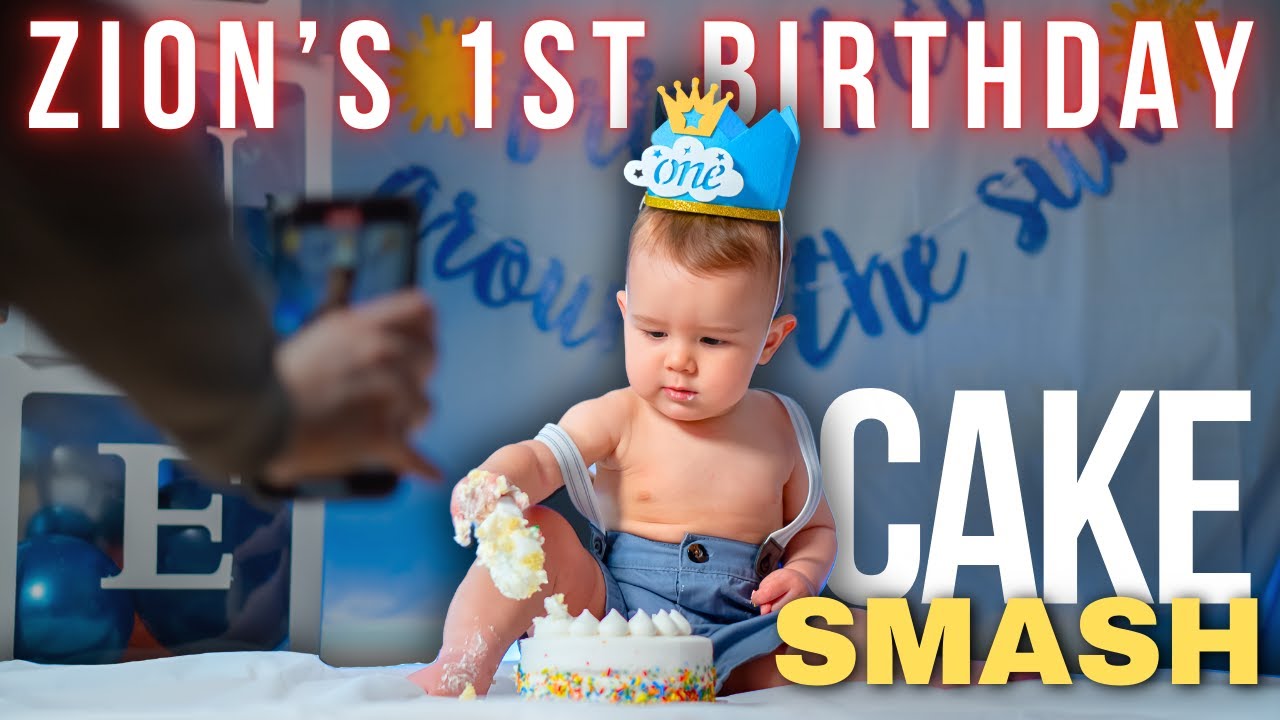 The Messiest Cake Smash Ever! (Cake Smash Vlog)