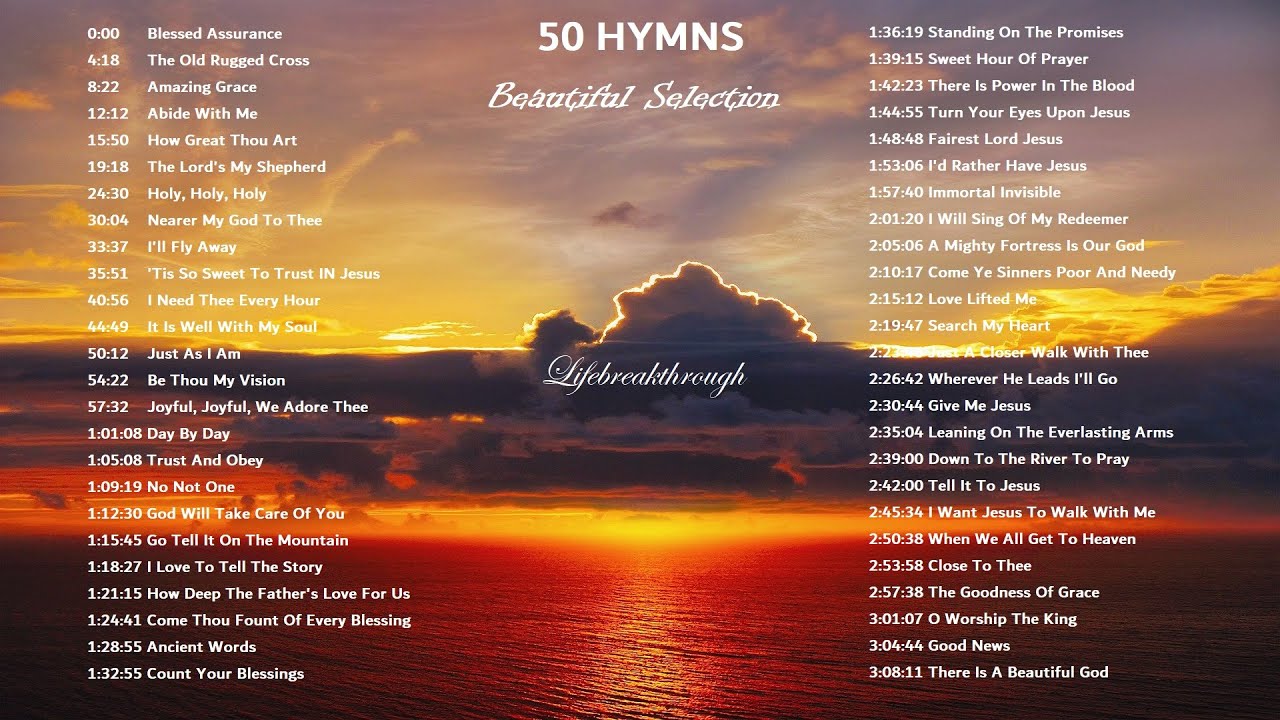 50 Hymns Beautiful Selection - Piano and Guitar Instrumental Blessed Assurance by Lifebrerakthrough