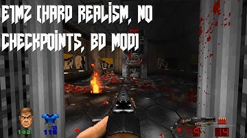 Brutal Doom v21 – The Ultimate Doom E1M2 [Hard Realism Difficulty, No Checkpoints]