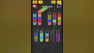 #new Water Color Sort Puzzle level 228 #WaterColorSortPuzzle #game #games