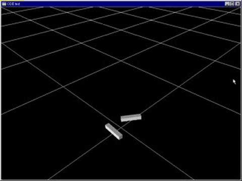 iRobot -- PyODE (1) testing free falling object