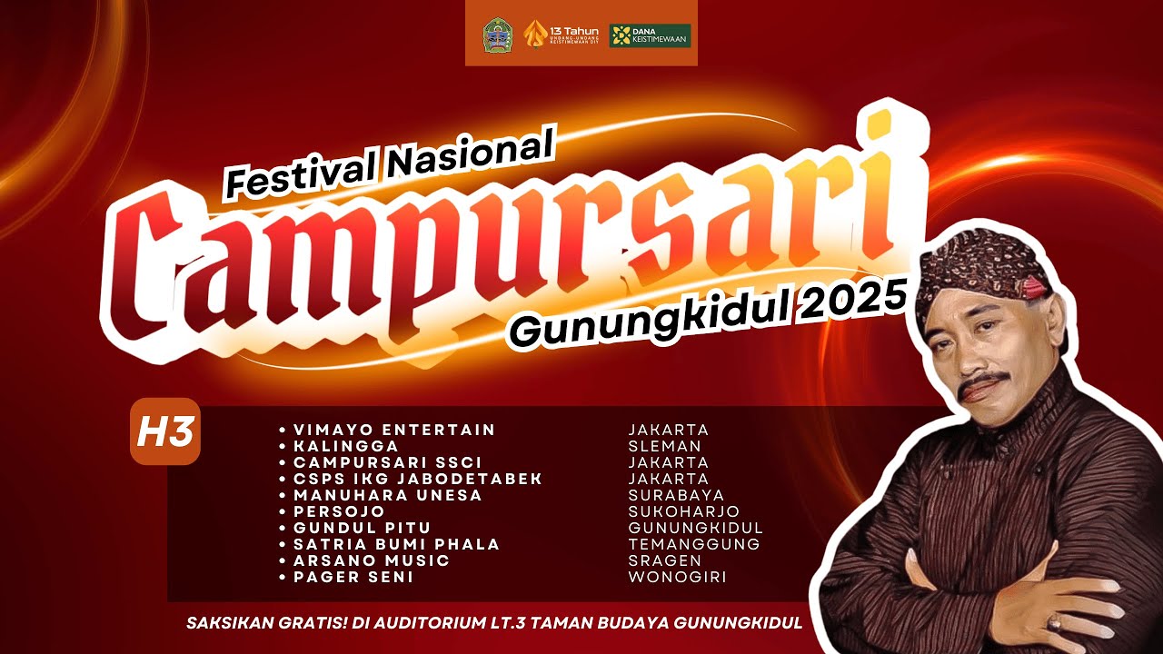 (HARI 3) FESTIVAL NASIONAL CAMPURSARI GUNUNGKIDUL 2025