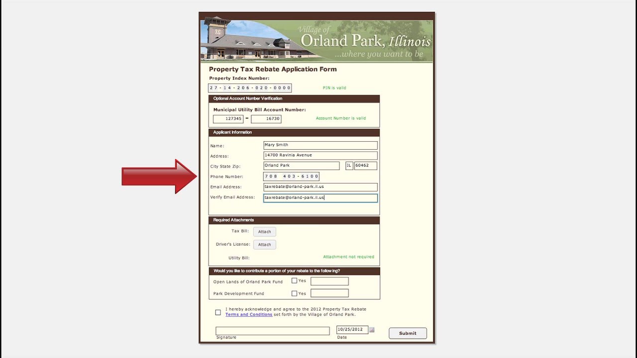 Village Of Orland Park Tax Rebate Program YouTube