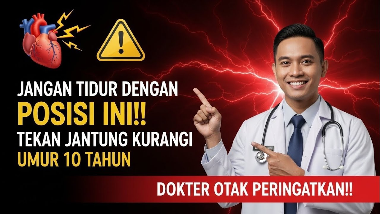 JANGAN TIDUR SEPERTI INI‼️7 dari 10 Lansia Langsung Berisiko STROKE Saat Bangun Pagi