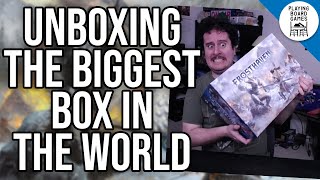 What's inside the biggest board game box I've seen in my entire life? (FROSTHAVEN UNBOXING)