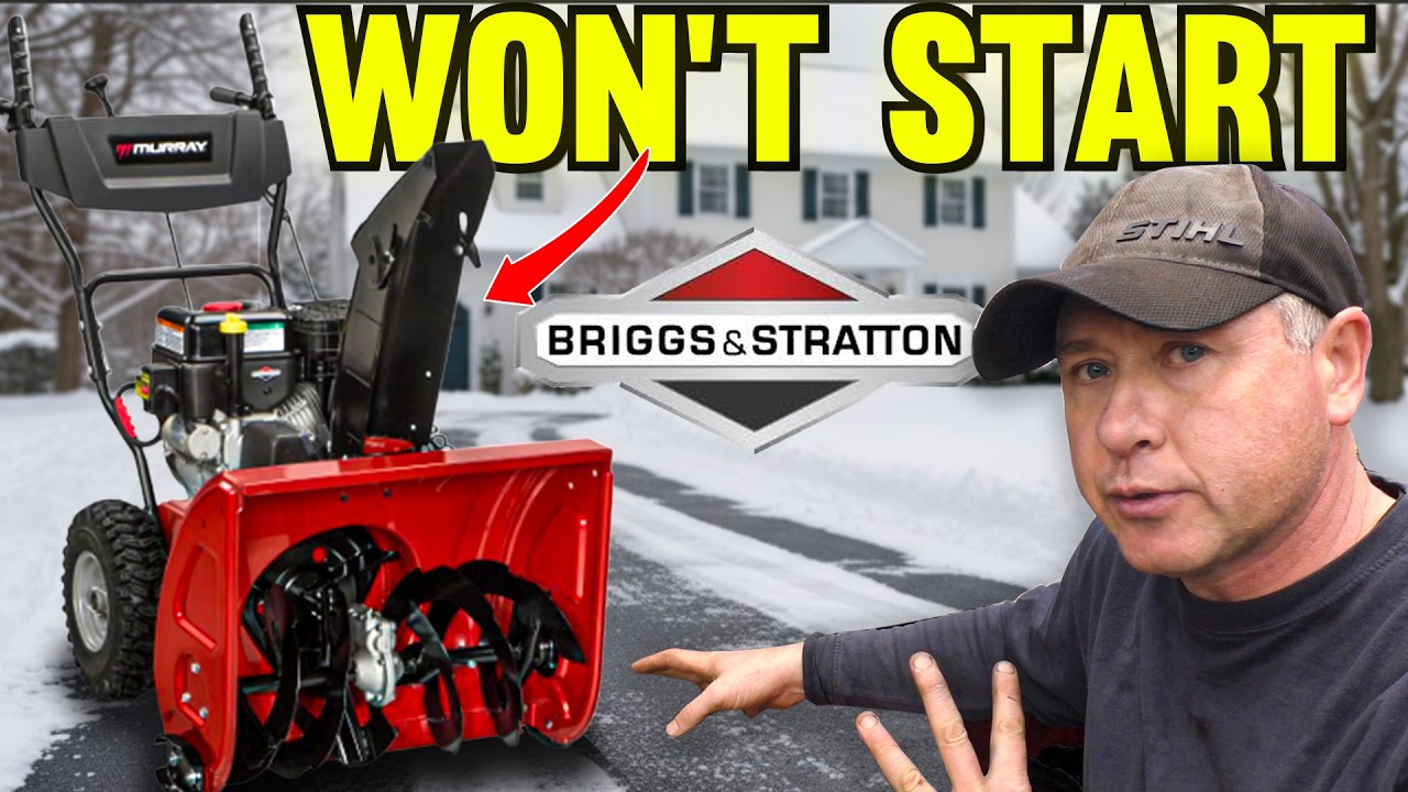 КАК ЗАМЕНИТЬ карбюратор на снегоуборщике с двигателем Briggs & Stratton