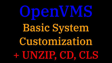 [021] OpenVMS: Basic customization