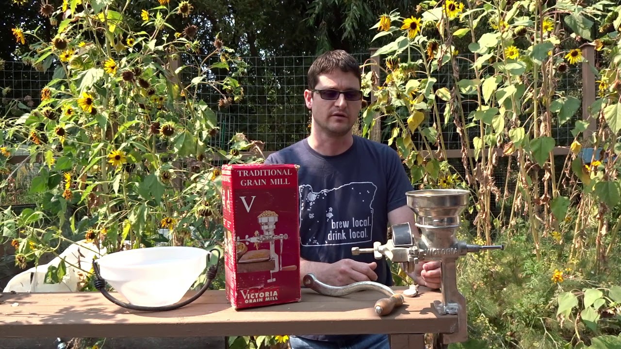 Victoria Grain Mill with Electric Drill YouTube