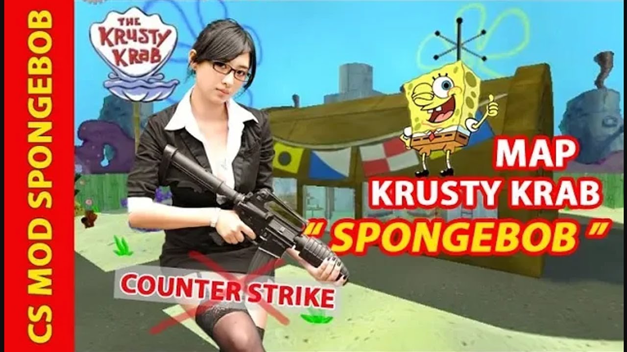 Eksplor Map KrustyKrab Spongebob | Counter Strike 1.6 - YouTube