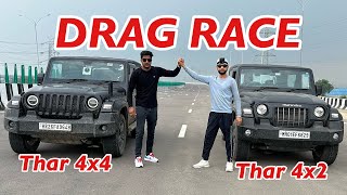 Thar Diesel 4x4 VS Thar Petrol 4x2 DRAG RACE l Aayush ssm screenshot 4