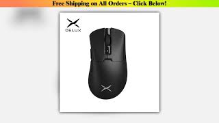 Delux M900Pro Ergonomic Wireless Gaming Mouse 8K PAW3395 Magnetic RGB Charging Dock Rechargeable Wi