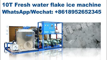 Focusun 10T per day flake ice plant by using fresh water