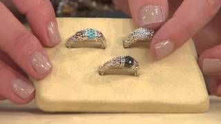 JAI John Hardy Sukhothai Sterling & 14k Diamonique Pave' Ring with Stacey Stauffer