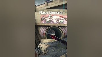 EASY flash out Monster on Overpass #csgo #csgotips #shorts