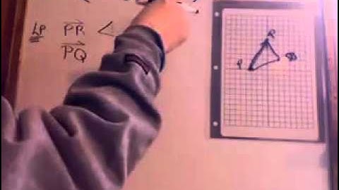 Use Vectors to Find Interior Angles (530pc)of Triangle with Given Vertices- GMVS