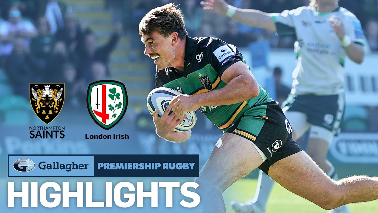 Northampton v London Irish - HIGHLIGHTS Saints Star in Second-Half Gallagher Premiership 2022/23