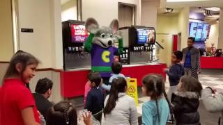 Chuck-E-Cheese happy dance. .