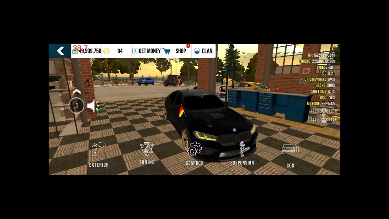 bmw m5 race settings