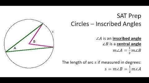 [SAT Prep] Circles - inscribed angles practice problems