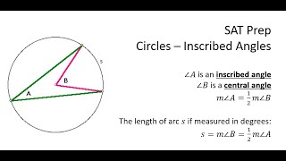 [SAT Prep] Circles - inscribed angles practice problems