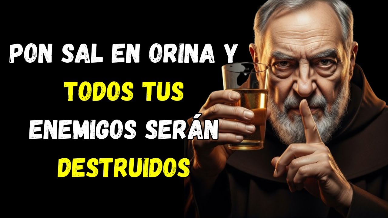PON SAL EN TU ORINA PARA VENCER A TODOS TUS ENEMIGOS SIN LUCHAR CONTRA ELLOS | PADRE PÍO