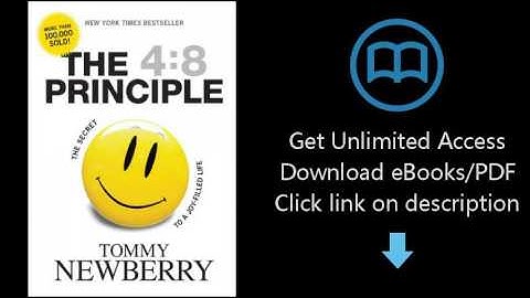 The 4:8 Principle: The Secret to a Joy-Filled Life