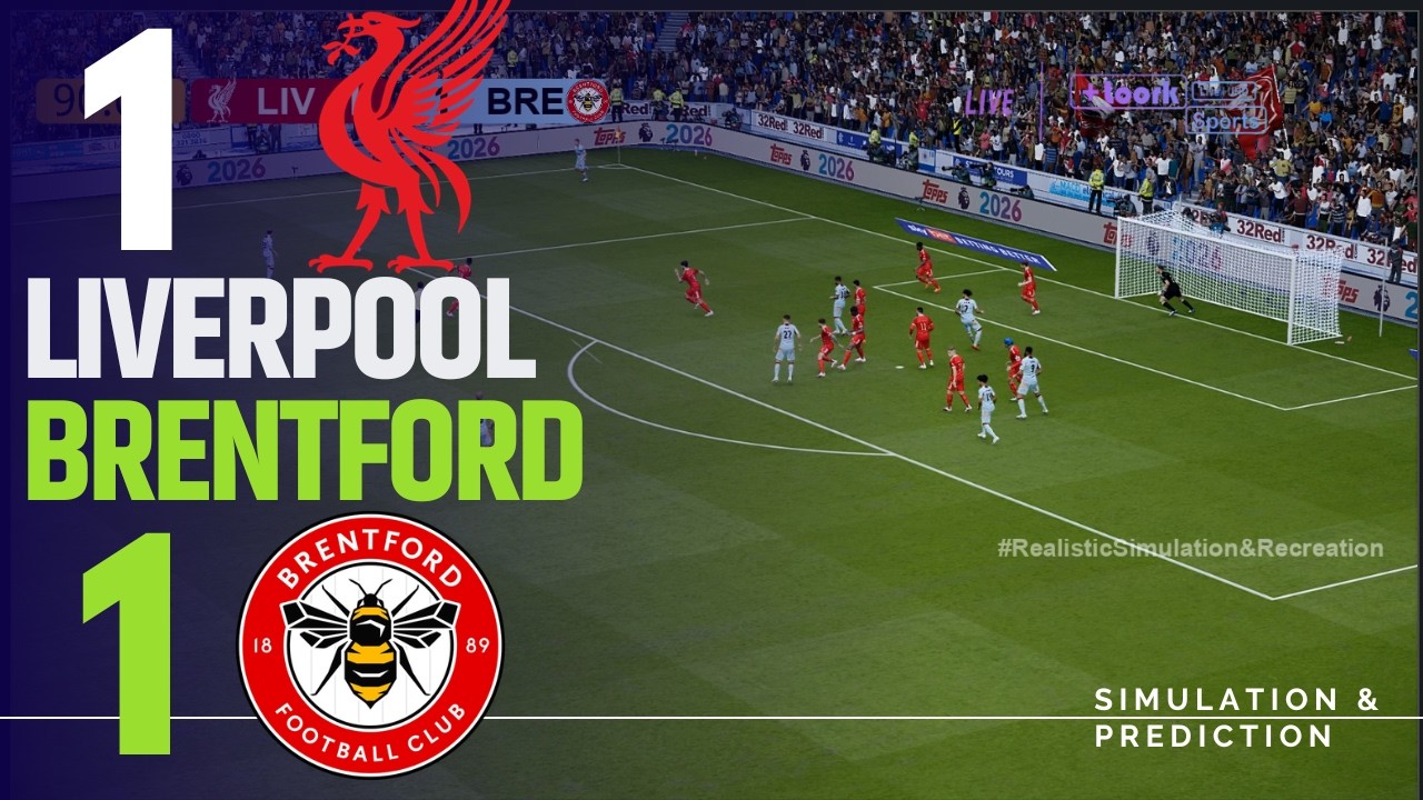 ⚽ Liverpool 1 vs 1 Brentford: Match Highlights | Premier League 25-26  Simulation/Recreation
