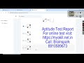 Online Aptitude Test Report