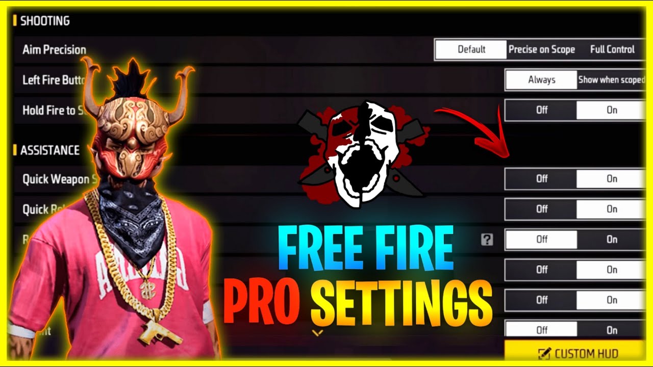 Free Fire | Pro Setting | Best Pro settings In Free Fire 2023 - YouTube