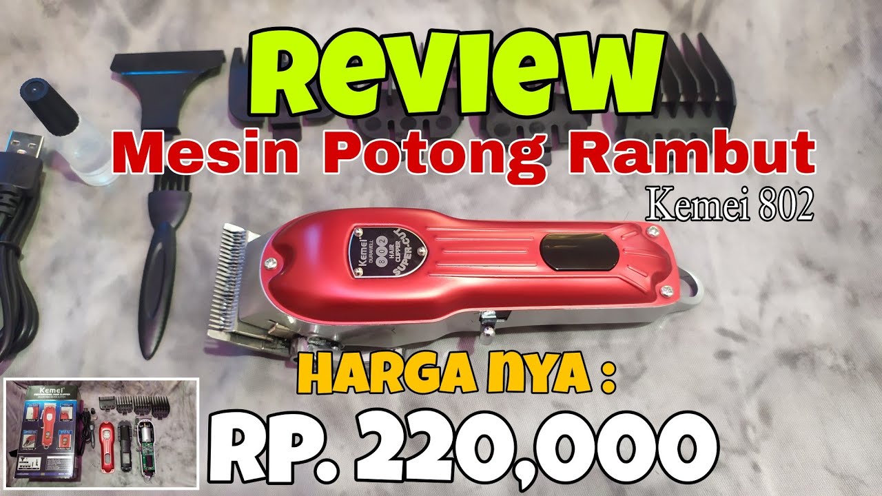 Review Clipper Kemei Km 802 YouTube