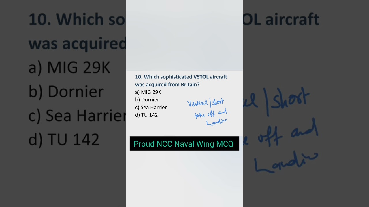 NCC Naval Wing MCQ | NCC A B C Certificate Exam | Navy Wing Important Questions