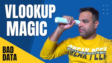 VLOOKUP from Bad Data in Excel (VLOOKUP with WRAPROWS) | Vivekananda Sinha | Video 276